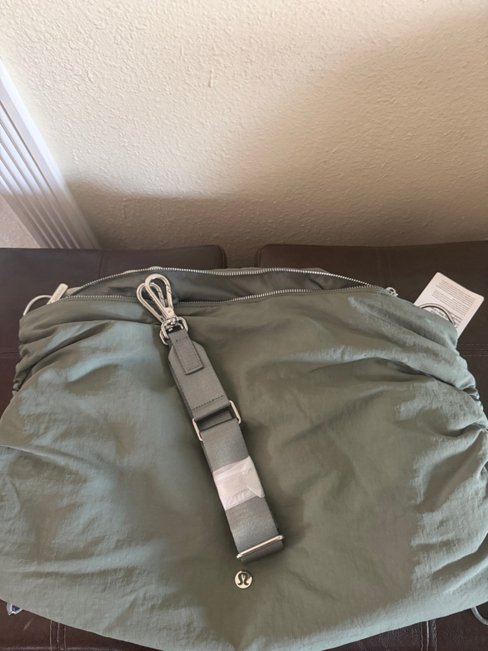 lululemon athletica Convertible Ruched Crossbody Bag - Sage Green